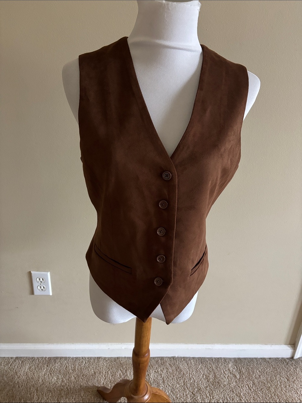 Steve Madden chicory, coffee colored vest